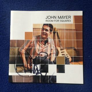 Signed John Mayer Autographed Cd Booklet Room For Squares