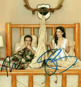 Ryan Reynolds & Sandra Bullock Signed Autographed 8x10 Photo The Proposal W/coa