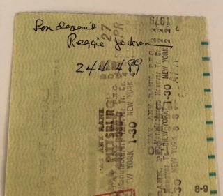 George A.  Romero & Reggie Jackson SIGNED Check Autograph 1979 - Zombies 3