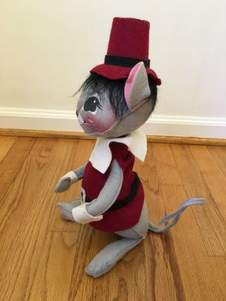 Vintage Annalee Thanksgiving Pilgrim Boy Mouse Doll - 100 to Animal Shelter 2