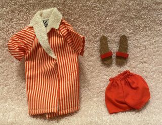 Vintage 1962 Basic Ken Doll Set Mattel 750 Red Shirt Shorts Sandals