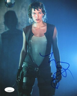 Milla Jovovich Resident Evil Autographed Signed 8x10 Photo Jsa Ef732