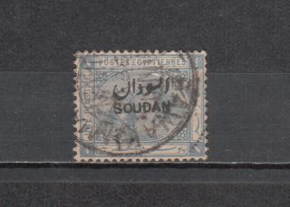 Egypt - Sudan 1898 Dlr 1 Pt.  Stamp Sawakin Marking