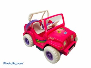 1997 Mattel Barbie Kelly Doll Pink Power Wheels Jeep Sounds