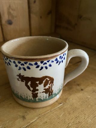 Nicholas Mosse Pottery,  Made In Ireland,  Landscape Cow,  Set Of Mugs 2