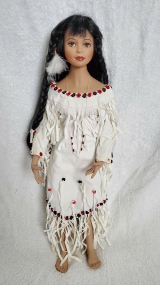 Porcelain Doll,  Native American Indian
