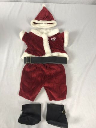 Teddy Ruxpin Santa Outfit With Jacket Pants Shoes And Belt Vintage