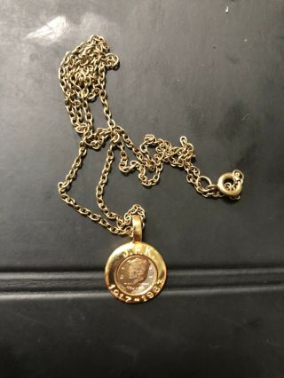John F.  Kennedy Medal/ Medallion 1917 - 63 With 17” Chain