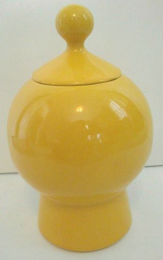 Vintage McCoy USA Pottery Smiley Face Cookie Jar Have A Happy Day 3