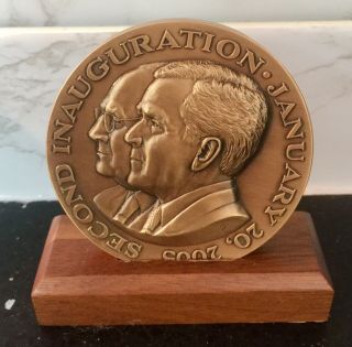 2005 President George W.  Bush Second Inaugural Medal Cheney Second Term Bronze