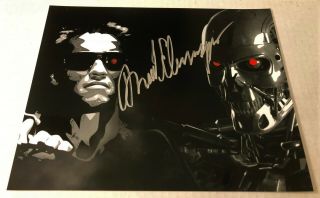 Terminator - Arnold Schwarzenegger Signed 8x10 Photo W/ Autograph