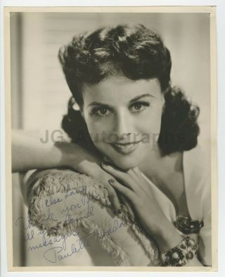 Paulette Goddard - Broadway & Hollywood Actress - Autographed 8x10 Photograph