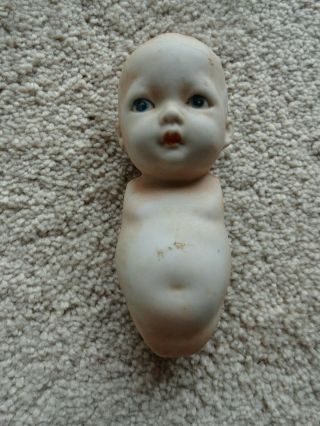 Small Antique Bisque Baby Doll Made In Japan.  Needs Arms,  Legs