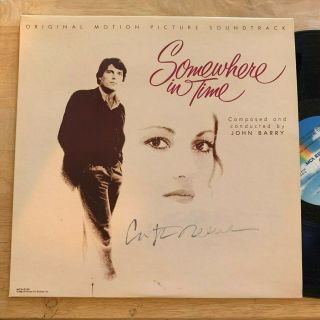 Christopher Reeve Autographed " Somewhere In Time " 1980 Movie Soundtrack Record