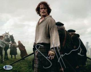 Sam Heughan Signed Autographed 8x10 Photo Outlander Beckett Bas