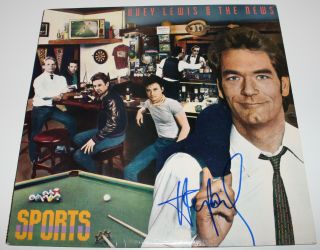 Huey Lewis And The News Signed Sports Album Cover 2 W/coa Vinyl Record Lp Legend
