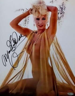 Playboy Model & Actress Mamie Van Doren Signed 11x14 Photo Oc Hologram &