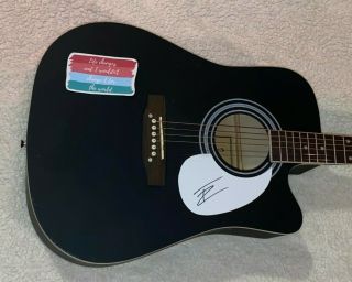 Thomas Rhett Autographed Signed Custom 41 " Full Size Fs Acoustic Guitar W/proof