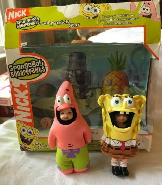 2004 Barbie Kelly & Tommy As Spongebob Squarepants And Patrick Star Mattel