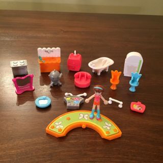 Polly Pocket Magnetic Doll House Elevator Mattel 2002 Playset Toy With Slide 2
