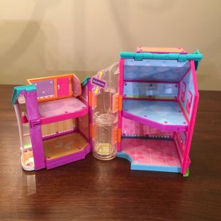 Polly Pocket Magnetic Doll House Elevator Mattel 2002 Playset Toy With Slide 3