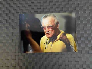 Stan Lee Spider - Man Marvel Signed Autographed 6x8 Photo