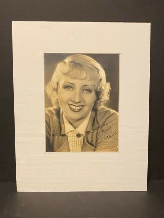 Signed 11x14 Matted Joan Blondell Vintage Photo Autograph Grease Died 1979 Auto