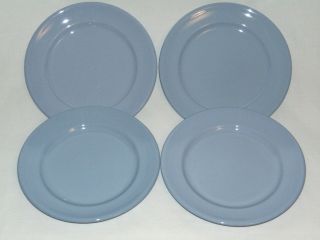 Vintage Grindley England Pottery Dinner Plate Set Lupin Petal Turquoise Blue