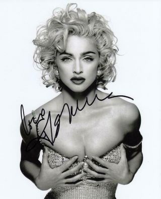 Madonna Vogue,  Music Signed 8x10 Photo,  Loa