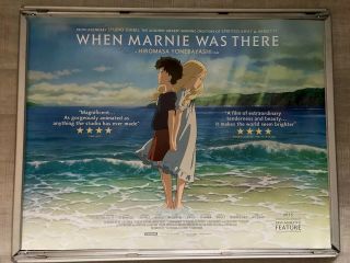 When Marnie Was There Quad Cinema Poster.  Rare Anime Ghibli