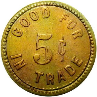 1899 Peoria Illinois Good For Token A & K Unlisted Merchant 2