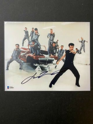 John Travolta " Grease " Autographed 8x10 Photo W/ Beckett