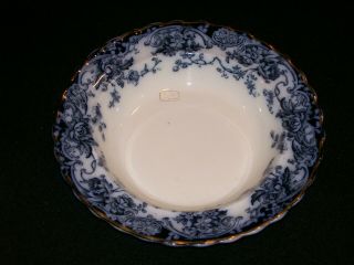 Flow Blue K & Co (keeling) 8 1/2 Inch Bowl,  Late Mayers Chatsworth Set Of Four