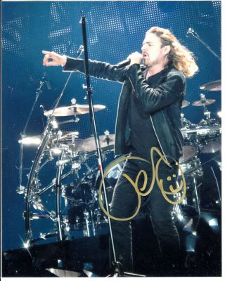 Fher Olvera Lead Singer Of Mexican Band Mana Signed 8 " X10 " Photo