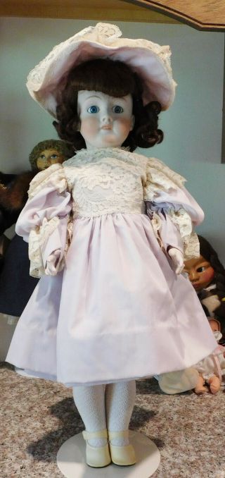 250 Kh Kley Hahn Walkure Girl 22 " All Porcelain Bisque Artist Reproduct Doll
