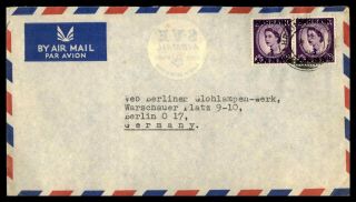 Bahrain Qeii Airmail 1950s Cover To Berlin Germany