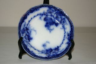 100 - 130 Years Old Antique Alfred Meakin Flow Blue Royal Semi - Porcelain 1891 Bowl