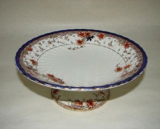 Antique Porcelain Pedestal Cake Plate Compote Arnold By Royal Doulton 1891 - 1902