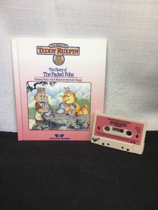 (m) Teddy Ruxpin The Faded Fobs Book And Cassette Good Cond.  Read Details