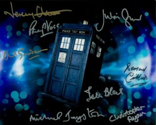 Doctor Who Tradis Signed By 8 David Gooderson Autograph 8 " X10 " Photo Dr Who