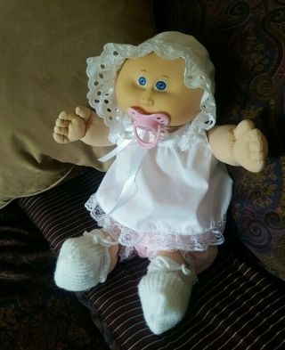 Vintage Cabbage Patch Kid Preemie Doll Magnet Pacifier Clothes Cpk Ss Tag No Pox