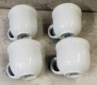 Tienshan Culinary Arts Cafeware Cups Mugs White 12 Oz Set Of 4