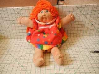 1985 Cabbage Patch Doll Red Hair,  Green Eyes.  1978,  1982 Tag