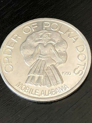 Collectible Order Of The Polka Dots Token Feb 1981 Mobile Alabama Reminiscence