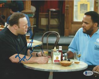 Kevin James Signed Authentic The King Of Queens 8x10 Photo Actor Beckett Bas