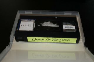 Dawn of the Dead Signed VHS Tape - 4 cast signatures - JSA Certified - Uncut 3
