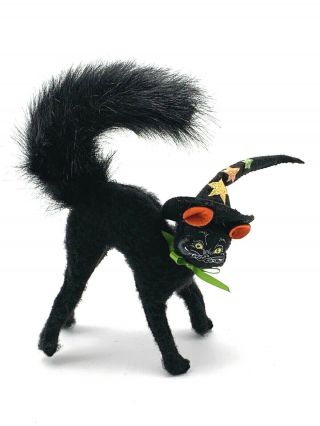 Annalee Halloween Black Cat Stars On Witch Hat Spooky 2007 Retired