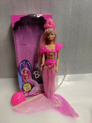 Fountain Mermaid Barbie 1993 Mattel 10393 Magical Crown Sprays Water