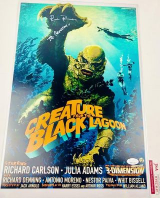 Ricou Browning Signed 12x18 Photo Creature From The Black Lagoon Jsa Wpp274149