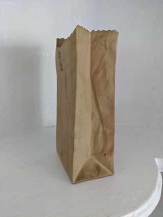 Harvey Craft Pop Art Ceramic Brown Paper Bag 1 3